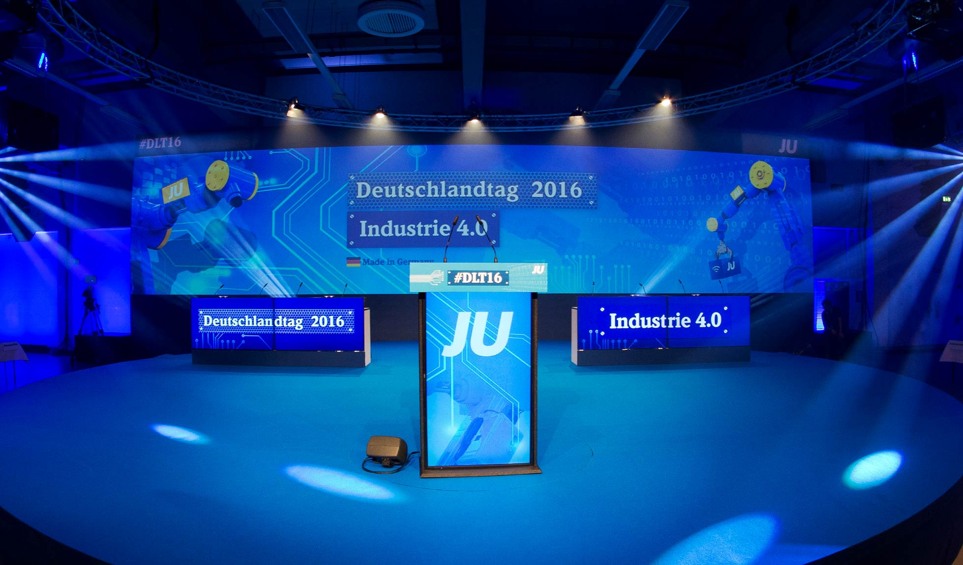 JU Deutschlandtag – Veranstaltungstechnik und Live-Zuspielung